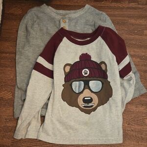 3/$15 Cat & Jack Gray Long Sleeve Tee Soft Knit